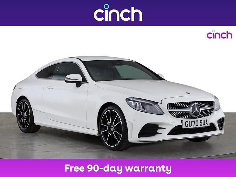 White Used 2020 Mercedes C220 AMG Line Premium Coupe | £19,999 (Fair price) - Image 1/3