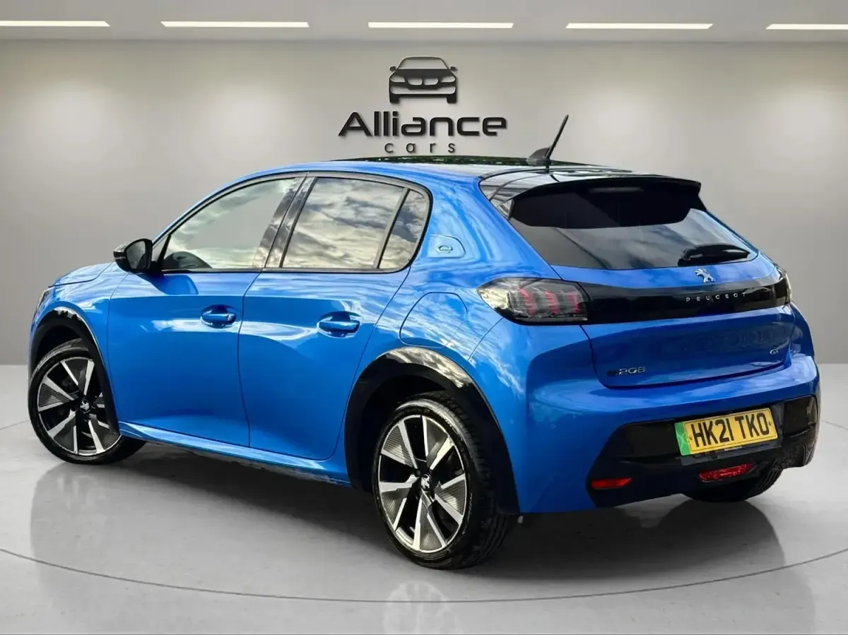 Used Peugeot e-208 GTi 100 kW (136 HP) 2021 Blue Hatchback