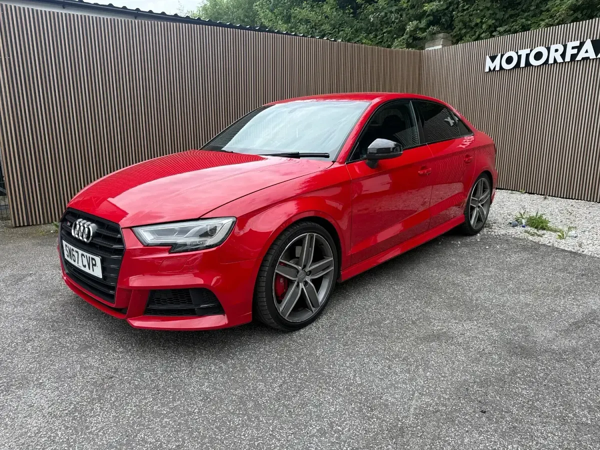 Used Audi A3 Black Edition 2017 Red Sedan