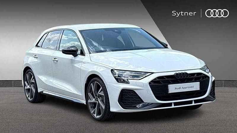White Used 2025 Audi A3 Black Edition Hatchback | £31,500 (Expensive) - Image 1/4