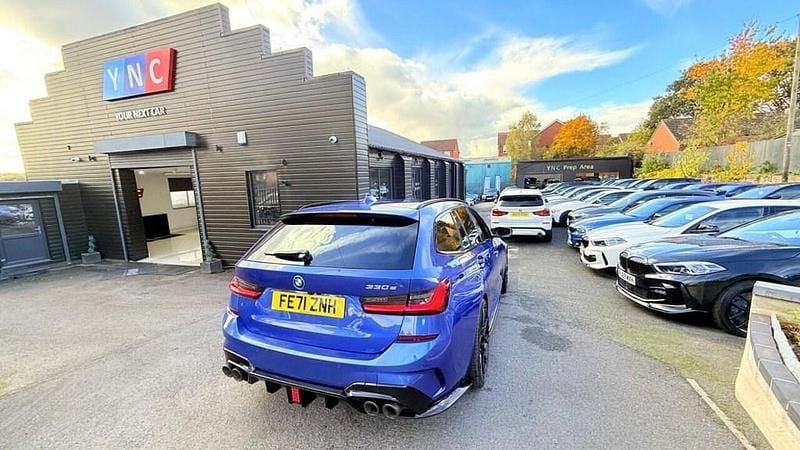 Blue Used 2021 BMW 330e M Sport Estate | £17,991 (Fair price) - Image 1/4