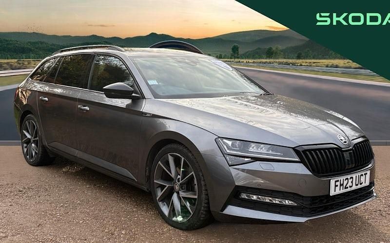 Grey Used 2023 Skoda Superb SportlinePlus Estate | £26,776 (Super price) - Image 1/4