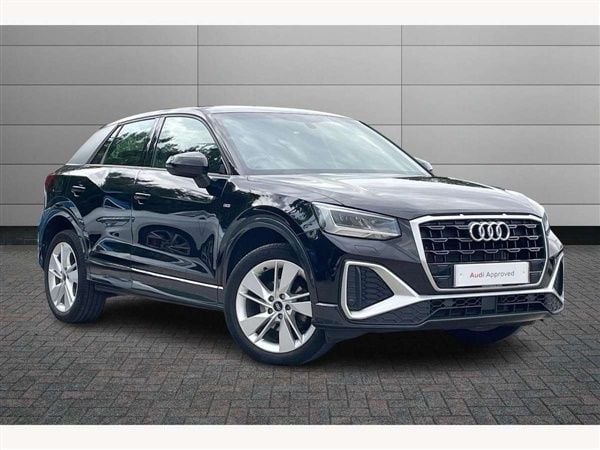 Mythos black Used 2022 Audi Q2 S-Line SUV | £23,850 (Fair price) - Image 1/4
