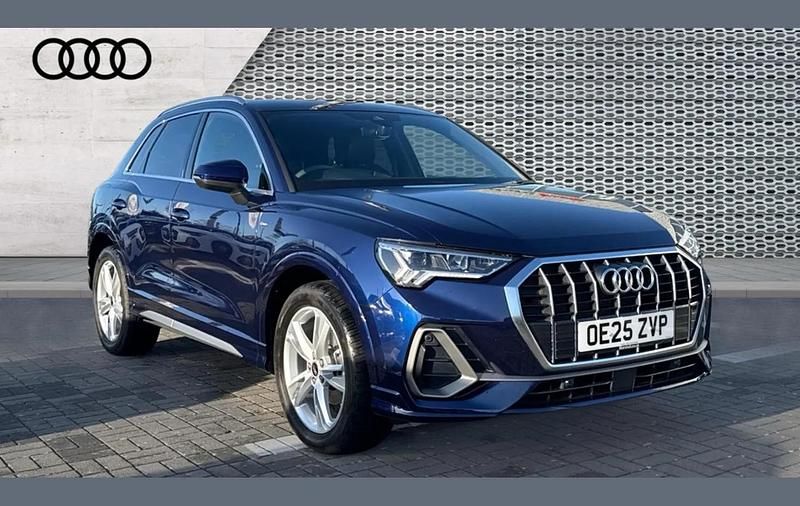 Blue Used 2025 Audi Q3 S-Line SUV | £32,490 (Fair price) - Image 1/4