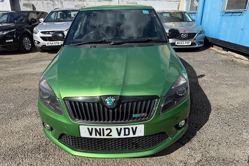 Used Skoda Fabia vRS 180 HP (132 kW) 2012 Green Hatchback