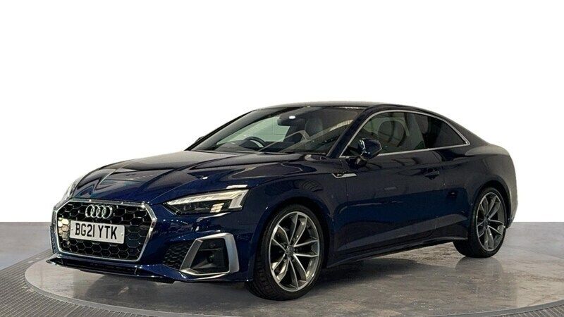 Blue Used 2021 Audi A5 S-Line Coupe | £21,220 (Super price) - Image 1/4
