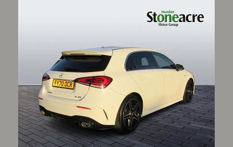 Used Mercedes A35 AMG Executive 301 HP (221 kW) 2020 White Hatchback