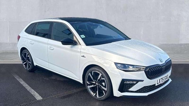 Moon white metallic Used 2025 Skoda Scala Monte Carlo Hatchback | £23,250 (Expensive) - Image 1/4