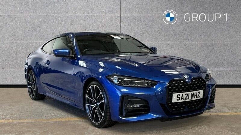 Blue Used 2021 BMW 420 M Sport Coupe | £24,990 (Fair price) - Image 1/4