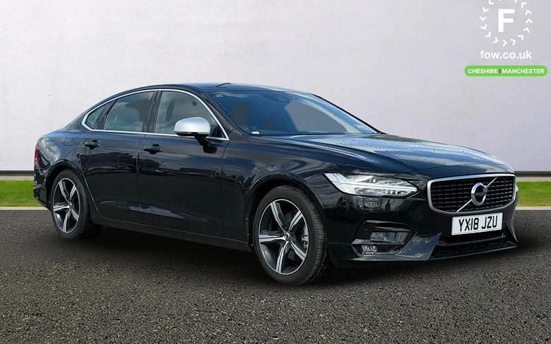Black Used 2018 Volvo S90 R-Design Sedan | £15,399 (Good price) - Image 1/4