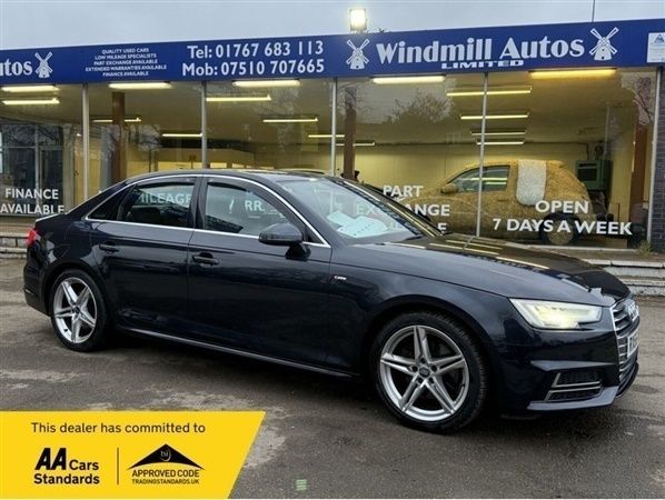 Blue Used 2016 Audi A4 S-Line Sedan | £11,250 (Fair price) - Image 1/1
