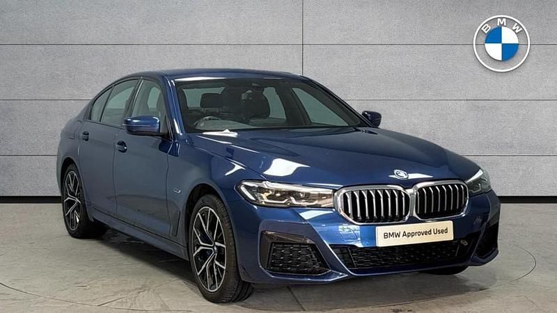 Blue Used 2022 BMW 530e M Sport | £26,995 (Fair price) - Image 1/4