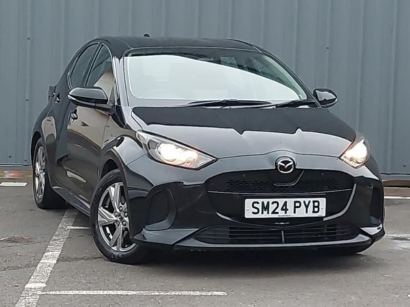 Black Used 2024 Mazda 2 Exclusive-Line Hatchback | £15,798 (Fair price) - Image 1/4
