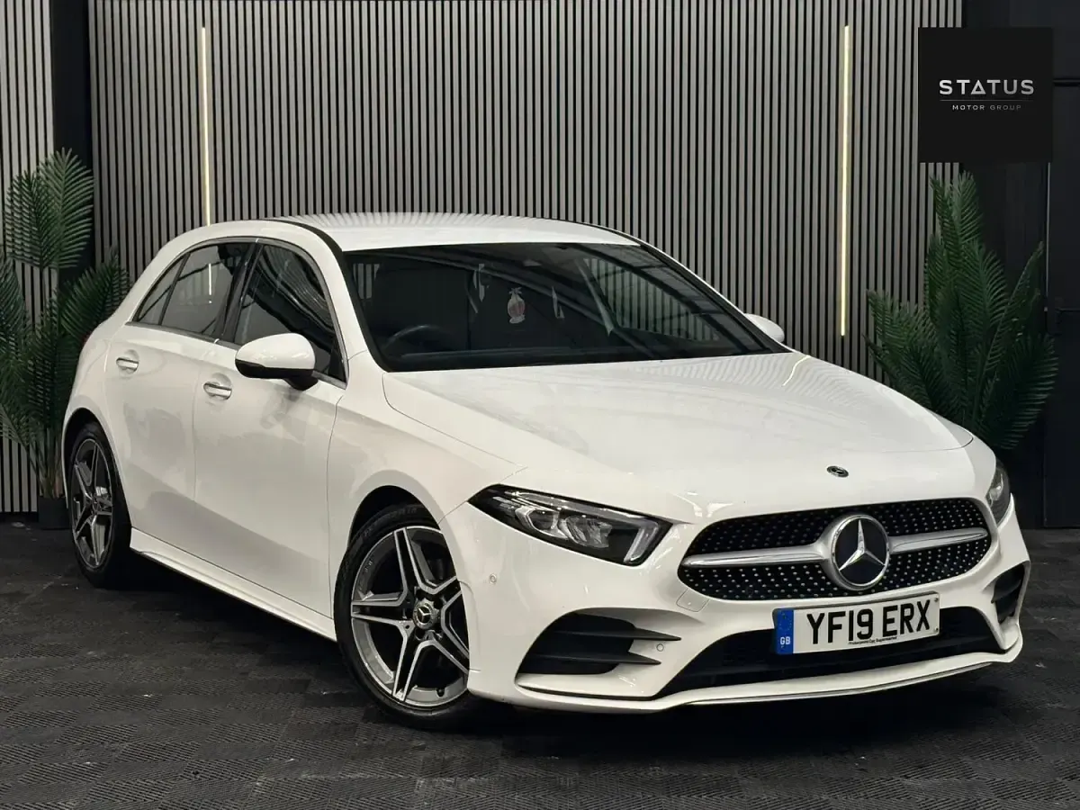 Used Mercedes A200 AMG line 2019 White Hatchback