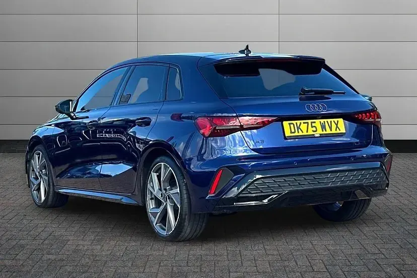 Used Audi A3 Black Edition 150 HP (110 kW) 2025 Blue Hatchback