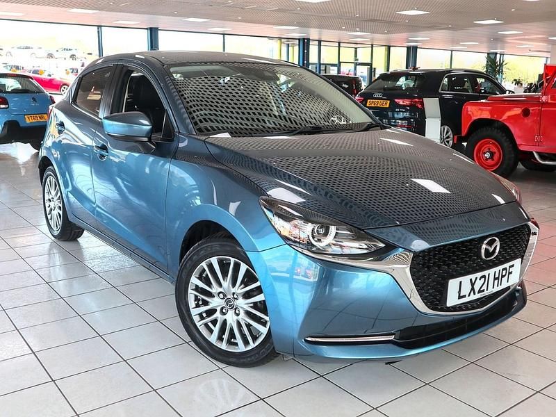 Begagnad Mazda 2 Inclusive 2021 Blå Halvkombi