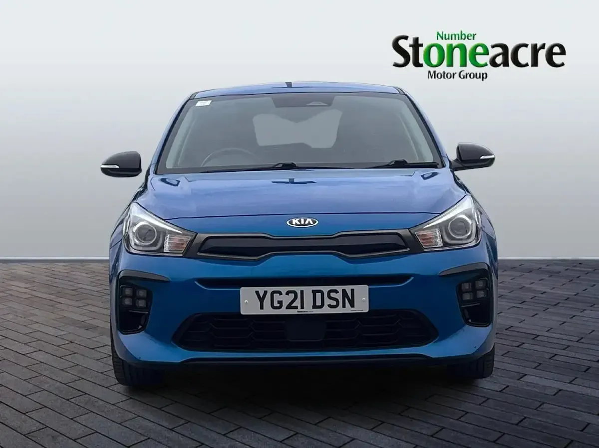 Used Kia Rio GT-Line S 118 HP (86 kW) 2021 Blue Hatchback