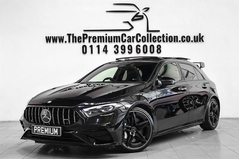 Obsidian black Used 2023 Mercedes A35 AMG Premium Plus Hatchback | £37,480 (Expensive) - Image 1/4