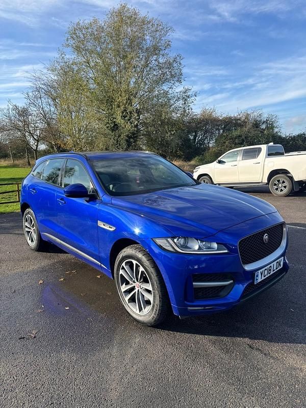 Blue Used 2018 Jaguar F-Pace R-Sport SUV | £13,000 (Fair price) - Image 1/4