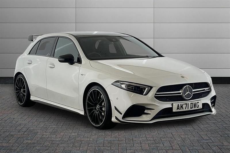 White Used 2021 Mercedes A35 AMG Premium Plus Hatchback | £31,495 (Fair price) - Image 1/4