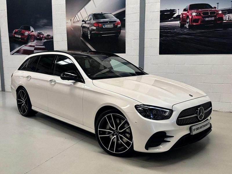 Used Mercedes E400 AMG line 2020 White Estate