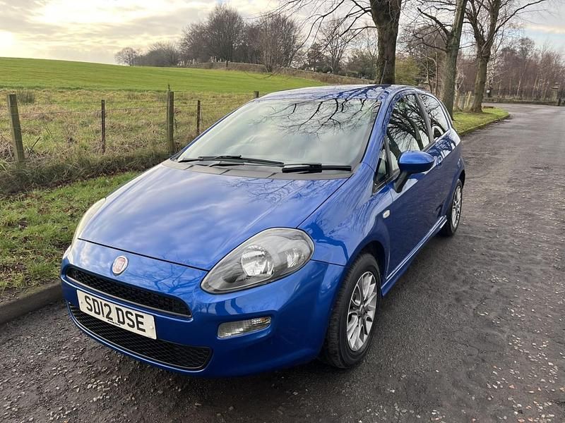 Blue Used 2012 Fiat Punto Hatchback | £2,395 (Fair price) - Image 1/3