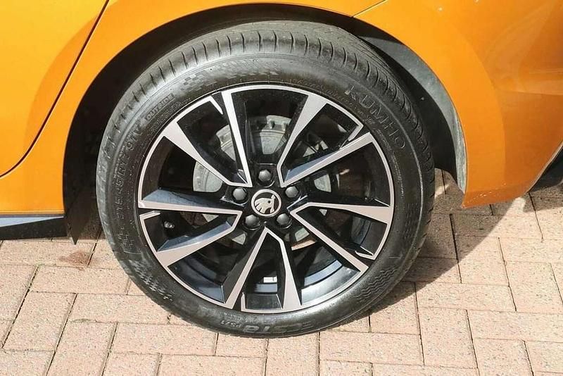 Used Skoda Fabia Monte Carlo 113 HP (83 kW) 2024 Phoenix orange metallic black magic pearl effect Hatchback