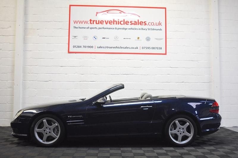 Used Mercedes SL55 AMG AMG 503 HP (369 kW) 2003 Blue Cabriolet