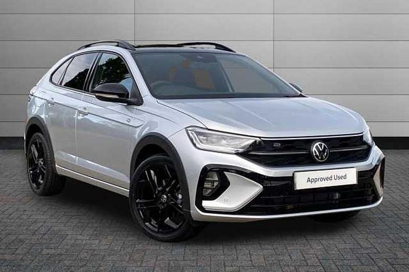 Used VW Taigo Black Edition 115 HP (84 kW) 2025 Reflex silver with flat black roof SUV