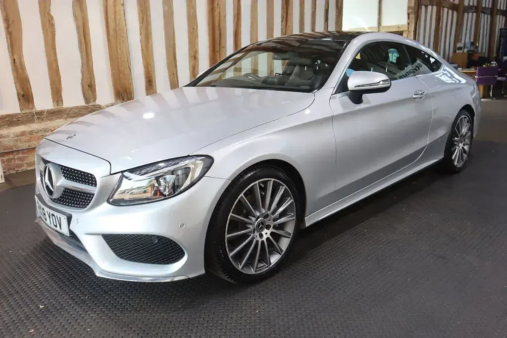 Used Mercedes C220 AMG Line Premium 2018 Silver Coupe