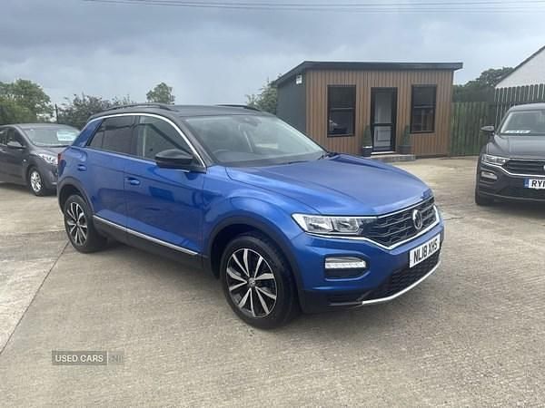 Used VW T-Roc Design 115 HP (84 kW) 2018 Blue SUV