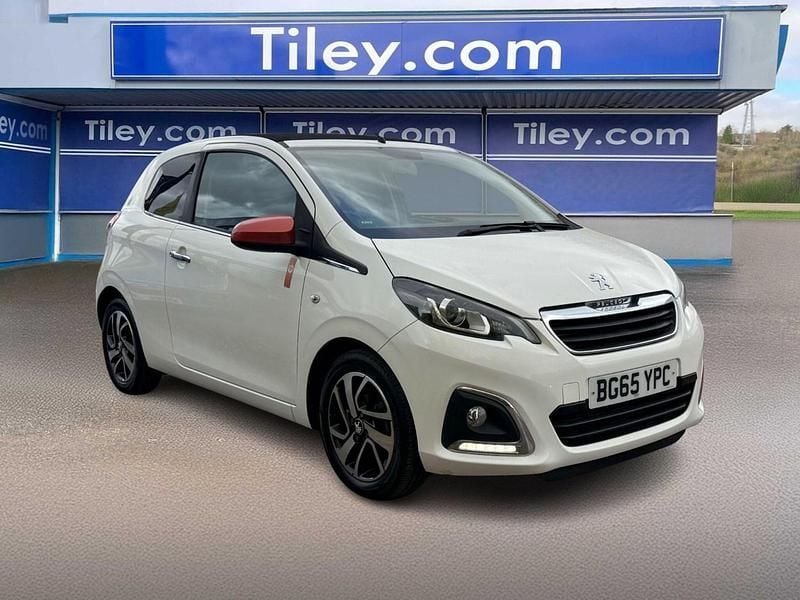 White Used 2015 Peugeot 108 Roland Garros Hatchback | £3,990 (Fair price) - Image 1/2