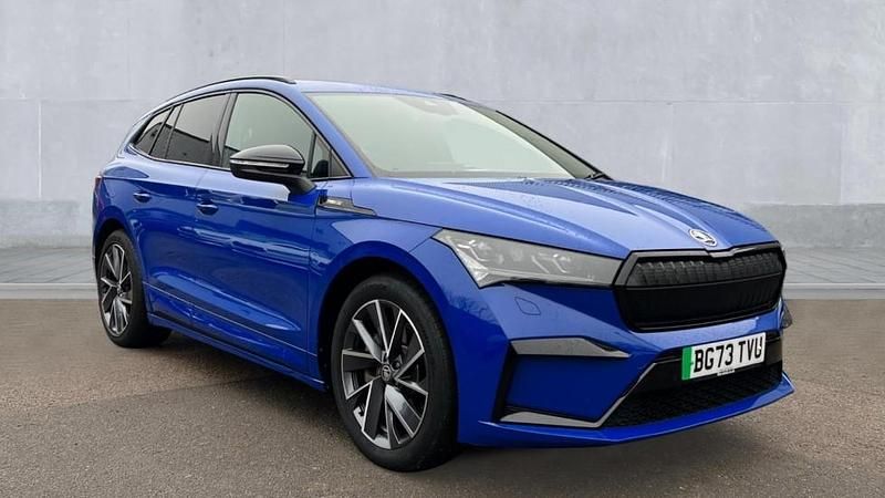 Used Skoda Enyaq iV SportlinePlus 194 kW (265 HP) 2023 Energy blue SUV