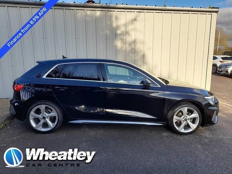 Used Audi A3 S-Line 110 HP (80 kW) 2023 Black Hatchback
