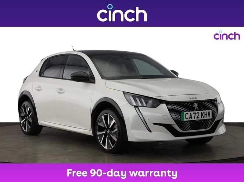 White Used 2022 Peugeot e-208 GTi Hatchback | £13,449 (Fair price) - Image 1/3