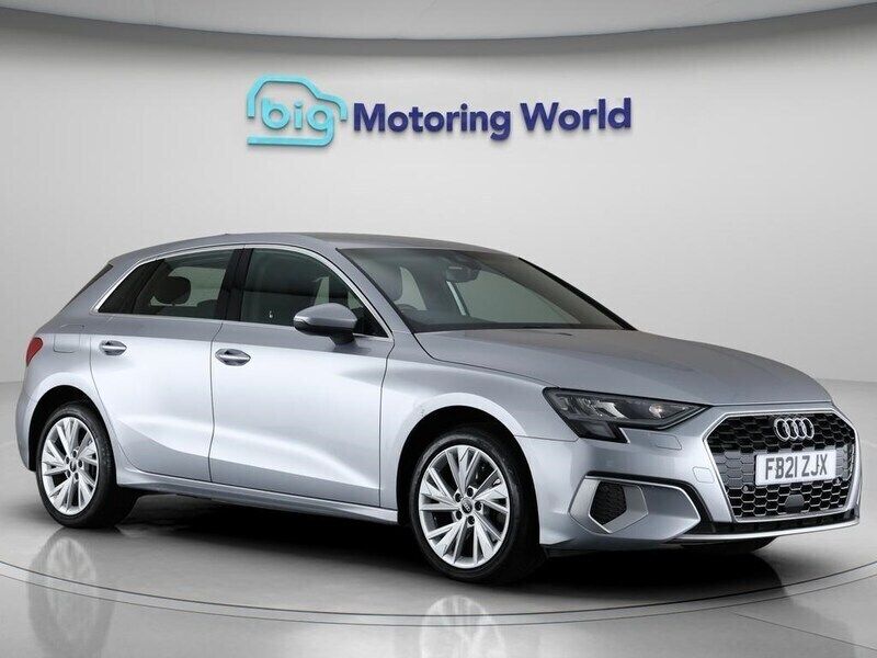Silver Used 2021 Audi A3 Sportback e-tron Sport Sedan | £16,200 (Good price) - Image 1/4