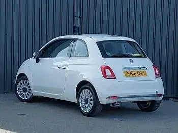 Used Fiat 500 Lounge 69 HP (50 kW) 2016 White Hatchback