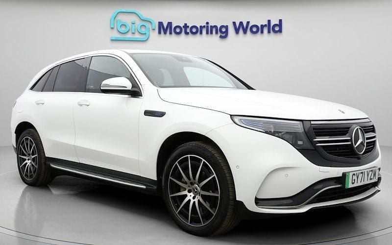 Used Mercedes EQC400 AMG line 300 kW (408 HP) 2022 White SUV