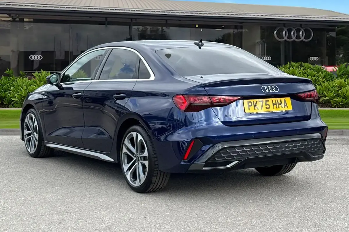 Used Audi A3 S-Line 116 HP (85 kW) 2025 Blue Sedan