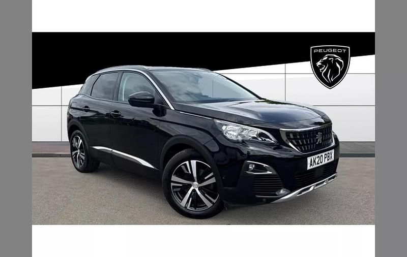 Black Used 2020 Peugeot 3008 Allure SUV | £16,180 (Fair price) - Image 1/4