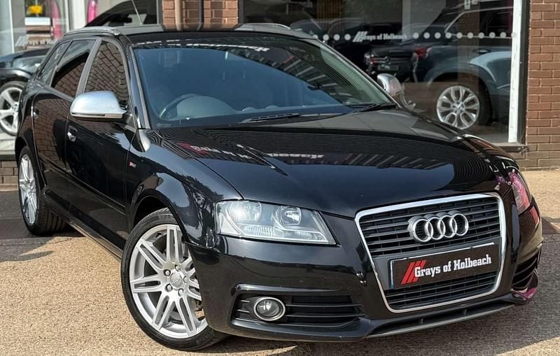 Black Used 2010 Audi A3 Sportback S-Line Hatchback | £5,890 (Fair price) - Image 1/4