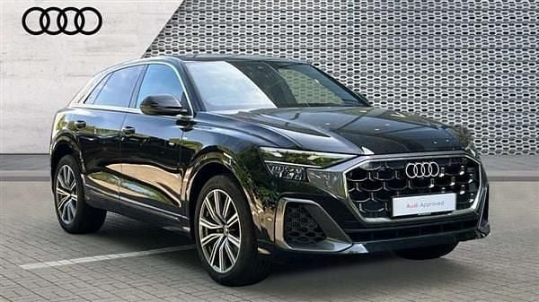 Black Used 2025 Audi Q8 S-Line SUV | £56,266 (Expensive) - Image 1/4
