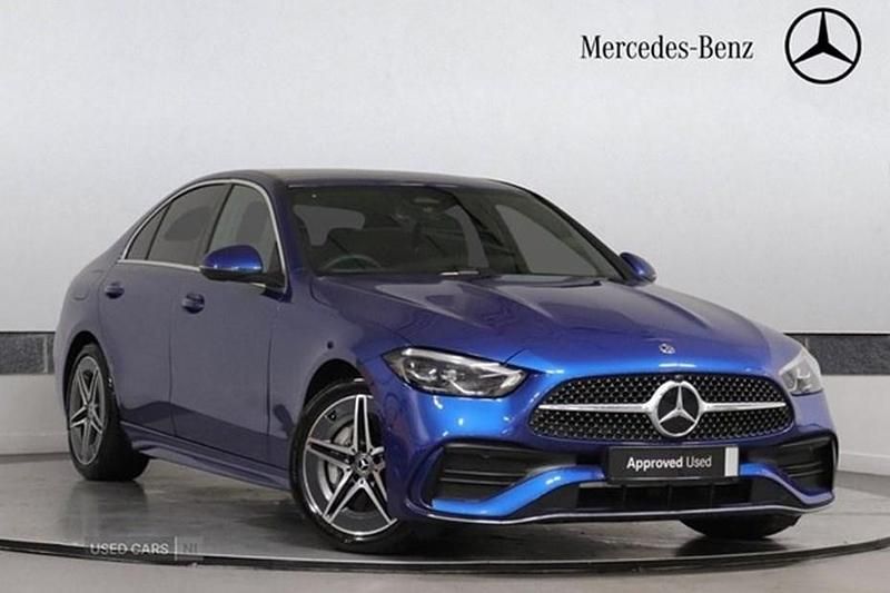 Blue Used 2025 Mercedes C200 AMG line Sedan | £33,995 (Expensive) - Image 1/1