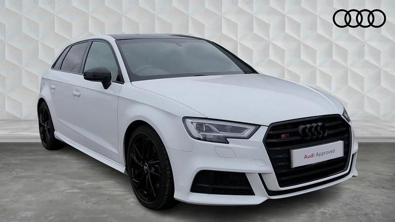 Used Audi S3 Sportback Black Edition 296 HP (217 kW) 2020 White Hatchback