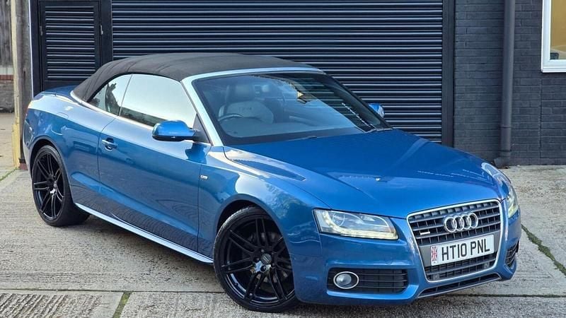 Blue Used 2021 Audi A5 Cabriolet S-Line Cabriolet | £9,999 - Image 1/4
