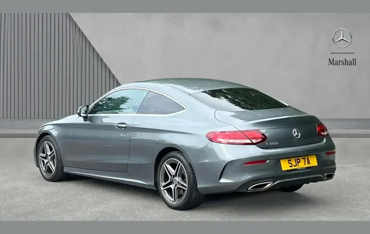 Used Mercedes C300 AMG line 254 HP (186 kW) 2022 Grey Coupe