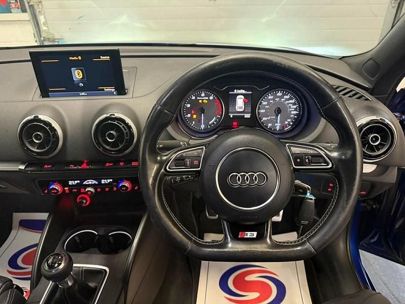 Used Audi S3 Sportback Performance 300 HP (220 kW) 2015 Blue Hatchback