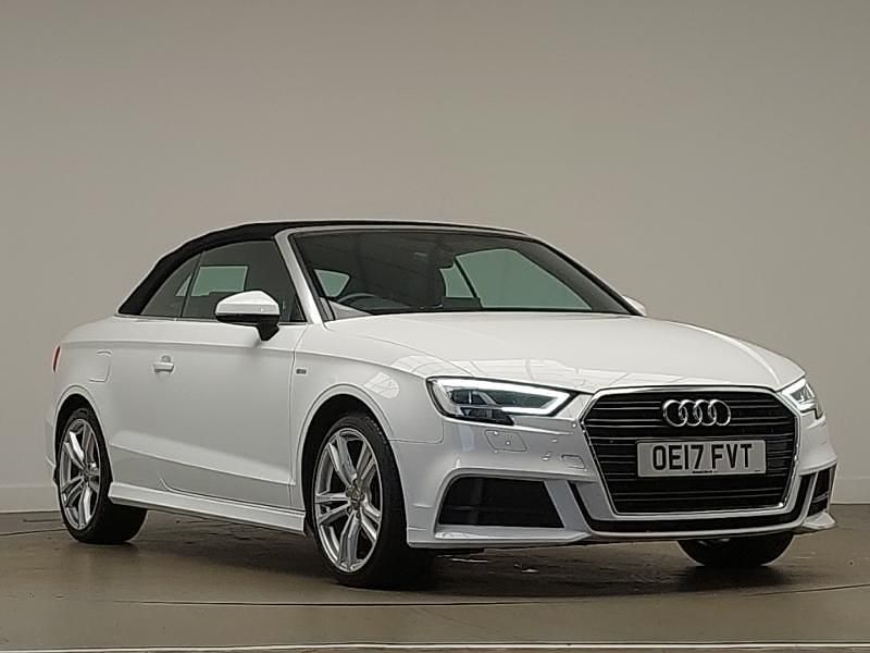 White Used 2017 Audi A3 Cabriolet S-Line Cabriolet | £11,998 (Fair price) - Image 1/4