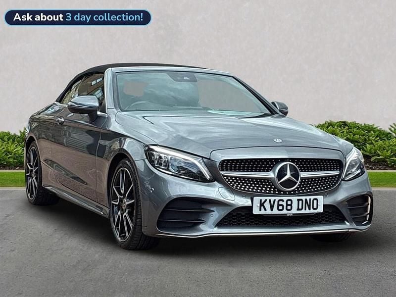 Grey Used 2018 Mercedes C300 AMG Line Premium Plus Cabriolet | £16,949 (Fair price) - Image 1/4