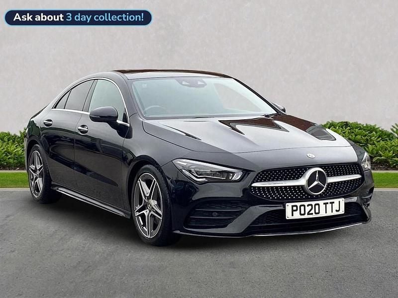 Black Used 2020 Mercedes CLA180 AMG Line Premium Plus Sedan | £21,442 (Fair price) - Image 1/4